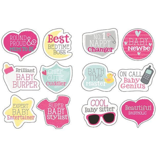 Baby Shower Game Stickers