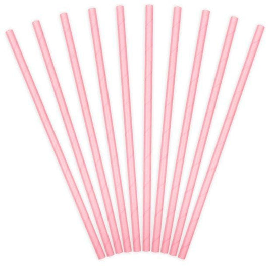 Light Pink Paper Straws (10pk)