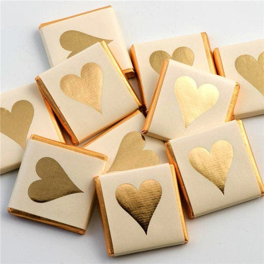 Gold Heart Chocolate Neapolitans x50