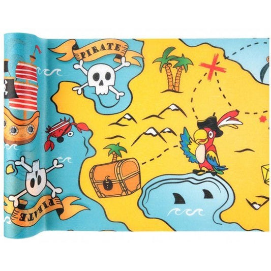 Pirate Fabric Table Runner - 5m