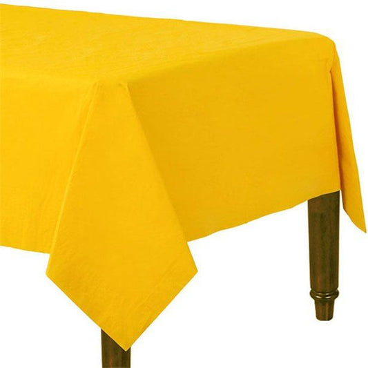 Yellow Paper Table Cover - 90cm x 90cm (2pk)