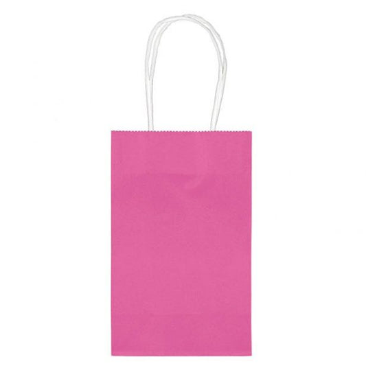 Fuchsia Paper Party Bag - 21cm x 13cm (10pk)
