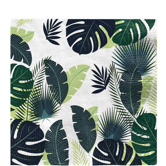 Tropical Leaves Paper Napkins (16pk)