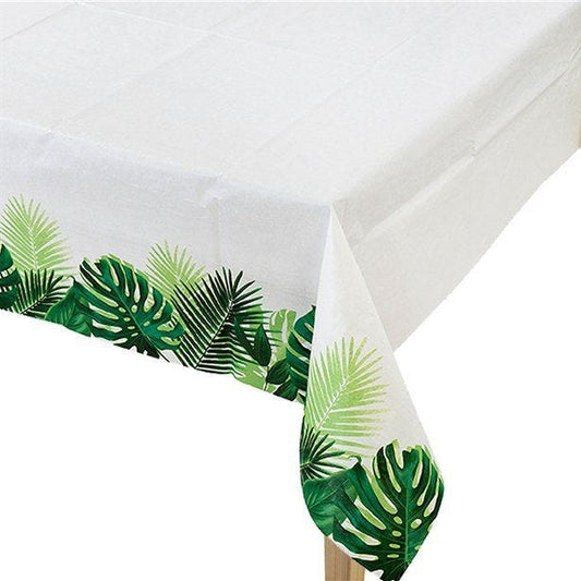Tropical Fiesta Palm Plastic Table Cover - 1.2m x 1.8m