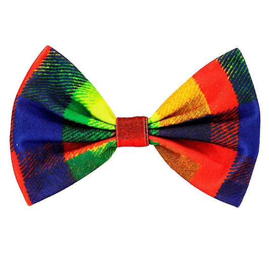 Rainbow Clown Bow Tie