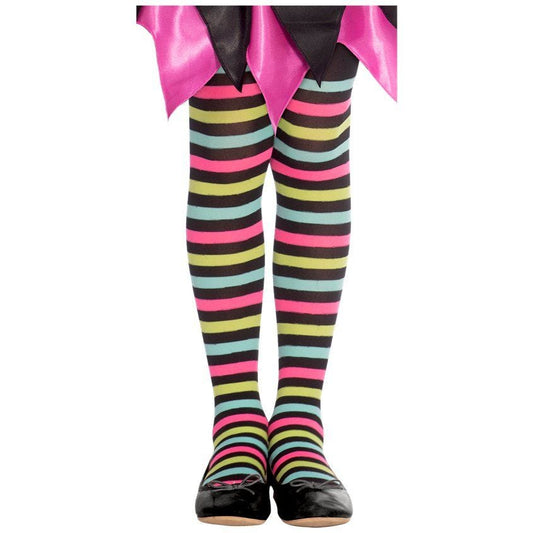 Spot Witch Striped Tights - Child 3-5 Years