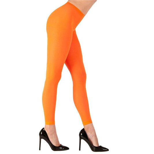 Orange Footless Tights - Adult One Size