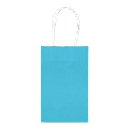 Turquoise Paper Party Bags - 21cm x 13cm (10pk)