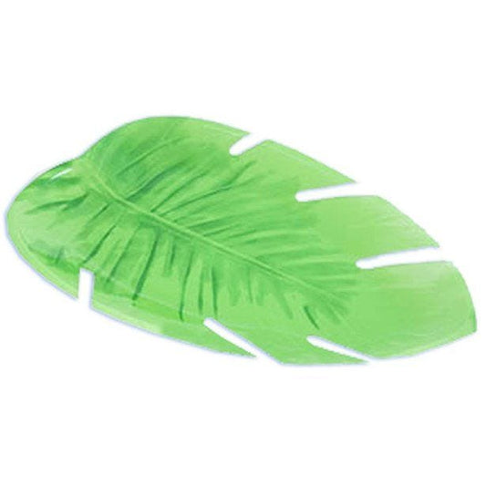 Plastic Jungle Leaf Platter - 35cm