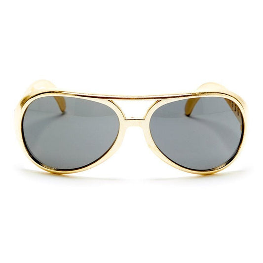 Gold Elvis Style Glasses