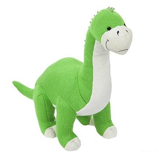Dinosaur Green Knitted Plush Toy - 42cm x 35cm