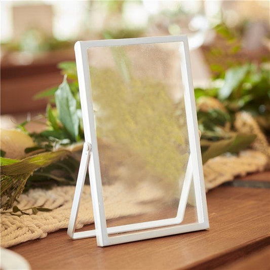 White Metal Customisable Photo Frame Sign