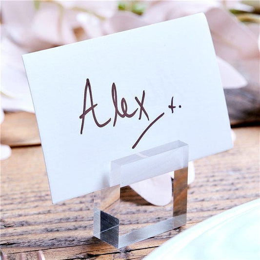 A Touch Of Pampas Acrylic Block Place Card Holders (4pk)