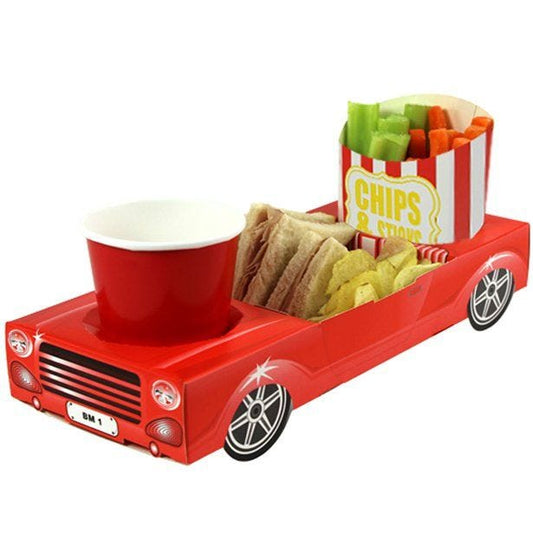 Red Sports Car Combi Food Tray - 29.5cm long
