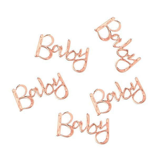 Twinkle Twinkle 'Baby' Rose Gold Table Confetti (14g pack)