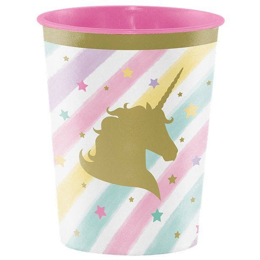 Unicorn Sparkle Plastic Favour Cup - 454ml