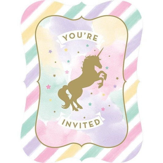 Unicorn Sparkle Party Invitations (8pk)