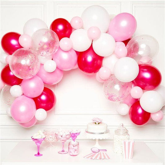 Pink Latex Balloon Arch Garland - 70 Balloons