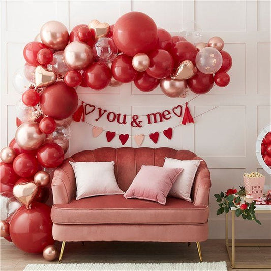 Valentines Balloon Arch - 70 Balloons