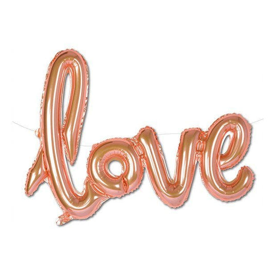 Rose Gold Love Foil Balloon - 72cm x 60cm