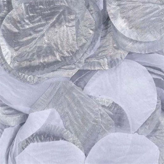 Silver Rose Petals - 300 petals