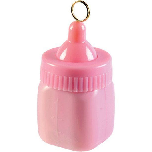 Pink Baby Bottle Balloon Weight - 80g
