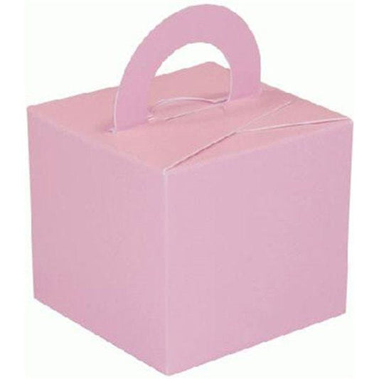 Pink Cube Balloon Weight/Favour Boxes - 6.5cm (10pk)