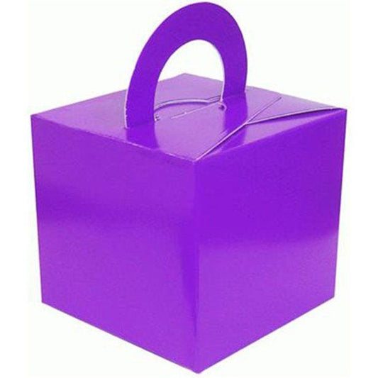 Purple Cube Balloon Weight/Favour Boxes - 6.5cm (10pk)