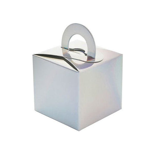 Iridescent Cube Balloon Weight / Favour Boxes - 6.5cm (5pk)