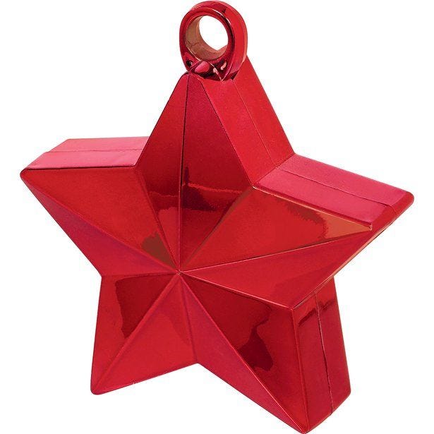 Red Star Balloon Weight - 165g