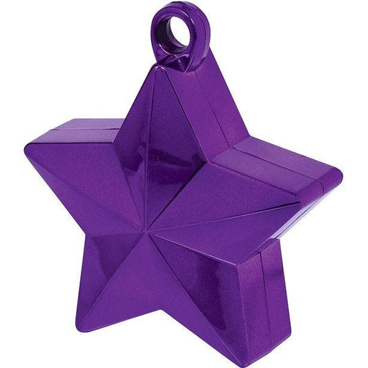 Purple Star Balloon Weight - 165g