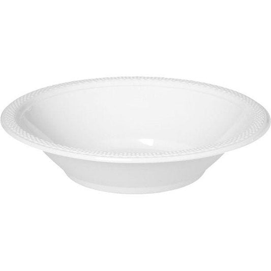 White Plastic Bowls - 355ml (20pk)