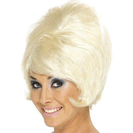 60s Blonde Beehive Wig