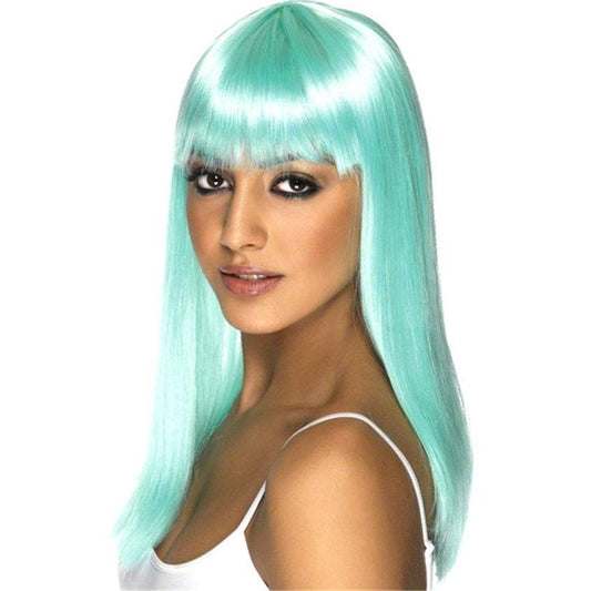 Neon Aqua Glamourama Wig