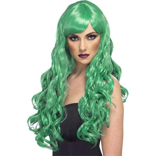 Green Desire Long Curly Wig