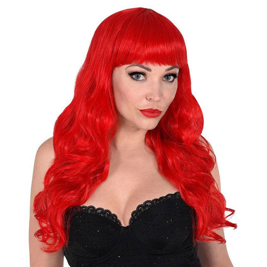 Red Long Curly Wig