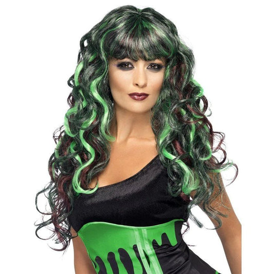 Green & Black Wig
