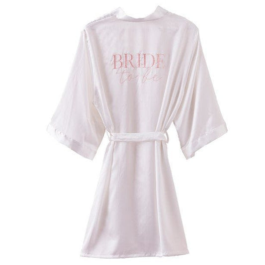 White Bride To Be Hen Party Dressing Gown