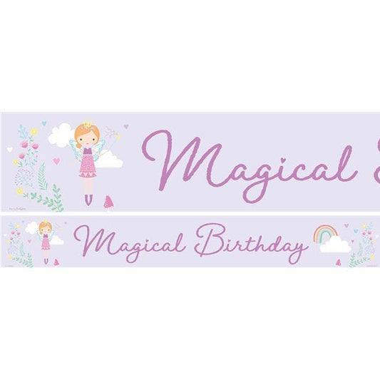 Fairy Princess Paper Birthday Banners (3pk)