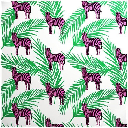 Pink Zebra - Sheet of Eco Gift Wrap