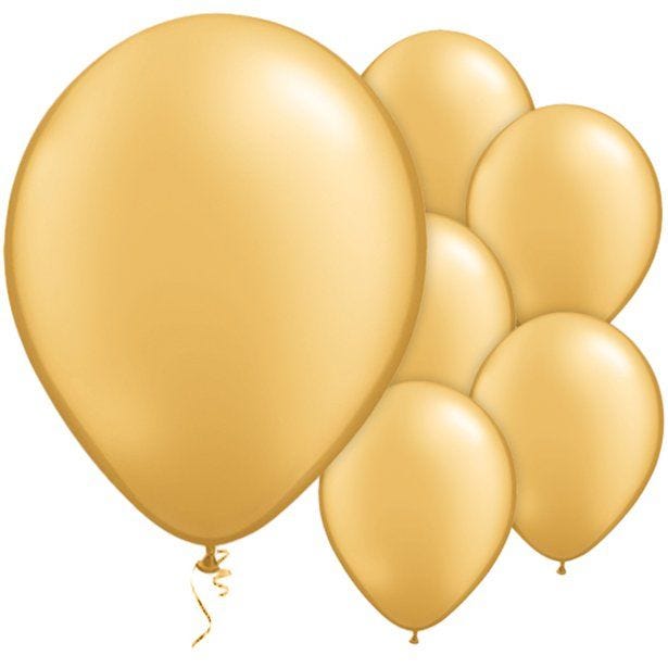 Gold Balloons - 11'' Latex (25pk)