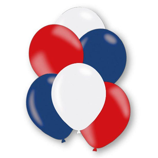 Red, White & Blue Balloons - 11" Latex (12pk)