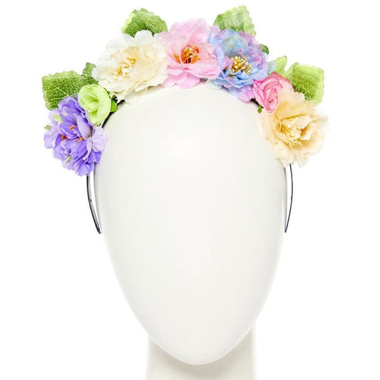 Pastel Flower Garland Headband