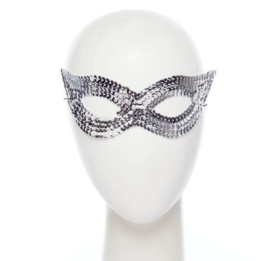 Silver Sequin Mask