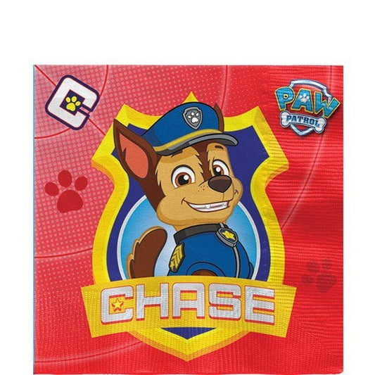 Paw Patrol Chase Paper Napkins - 33cm (16pk)