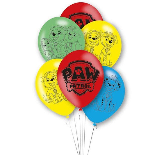 Paw Patrol Latex Balloons - 11" (6pk)