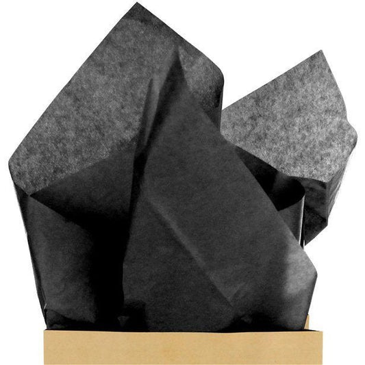 Black Tissue Paper - 50cm (20 Sheets)