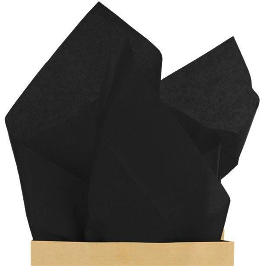 Black Tissue Paper - 50cm (6 sheets)