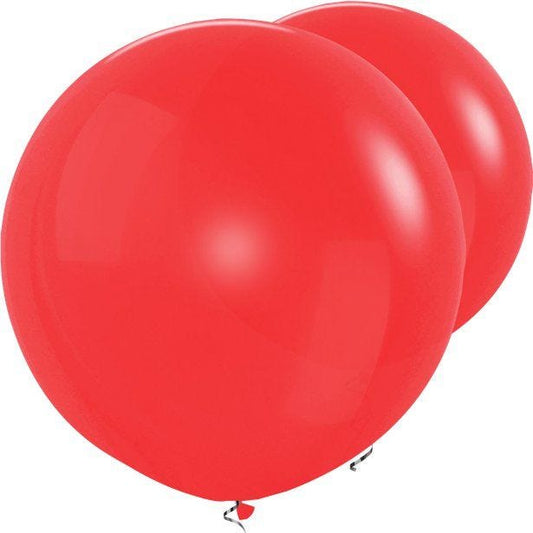 Red Giant Balloons - 36" Latex (2pk)