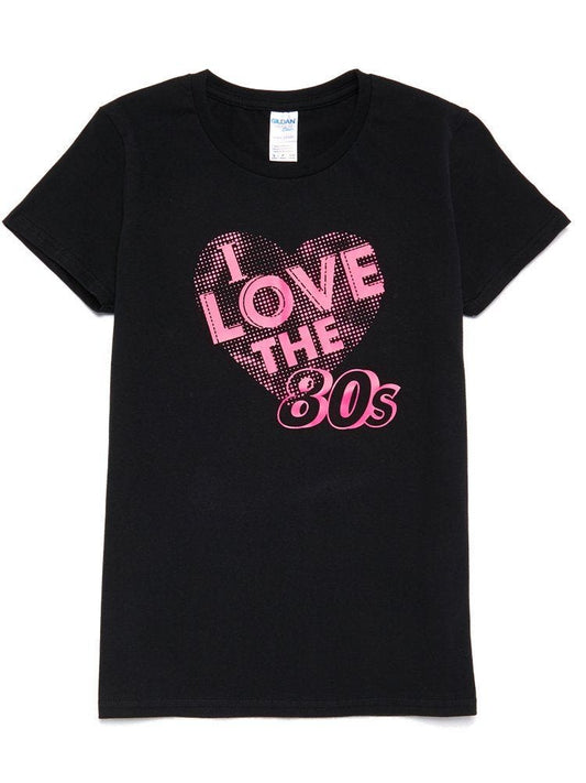 I Love the 80s Black T Shirt - Adult Costume